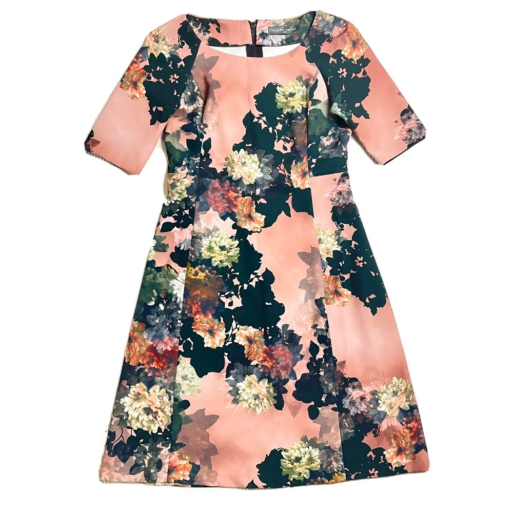 Sandro Ferrone Roma flower print fit & flare dress 6